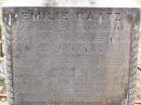 Emilie RAATZ,
born 27 January 1882,
died 20? March 1900 at Douglas;
Douglas Lutheran cemetery, Crows Nest Shire