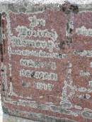Martin Herman KRAUTZ;
Douglas Lutheran cemetery, Crows Nest Shire