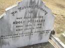 Adolf PUKALLUS, brother,
born 17 Sept 1891 died 9 July 1936;
Douglas Lutheran cemetery, Crows Nest Shire