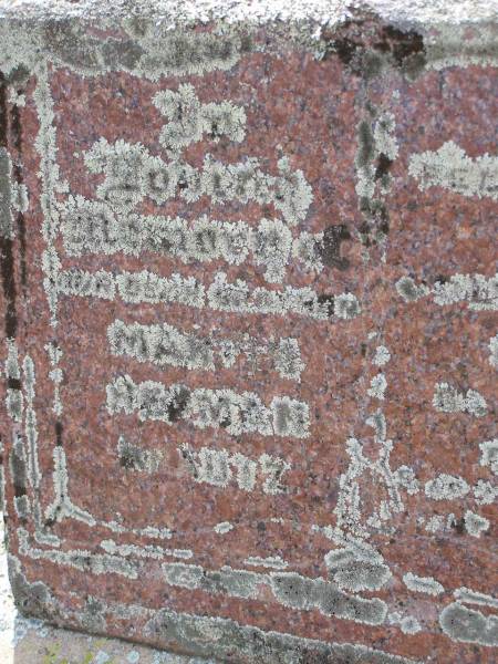 Martin Herman KRAUTZ;  | Douglas Lutheran cemetery, Crows Nest Shire  | 