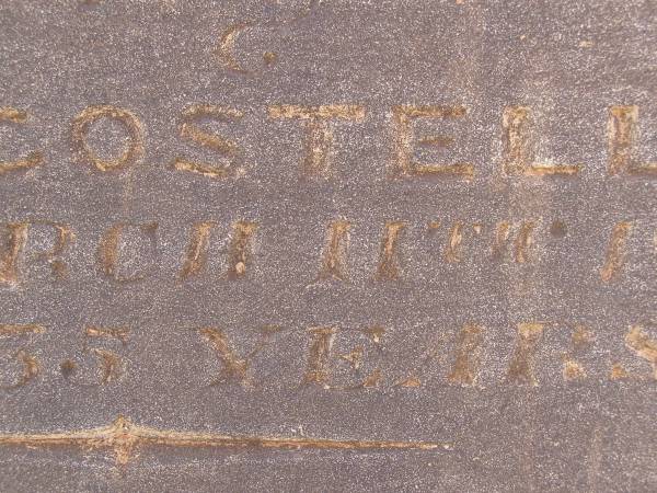 Grave of Mary COSTELLO,  | Frances Mary GALE,  | & James Henry GALE,  | Old Dubbo cemetery,  | New South Wales  | 