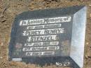 
Percy Henry STENZEL,
husband,
6 July 1910 - 3 Oct 1987;
Dugandan Trinity Lutheran cemetery, Boonah Shire
