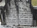 Maria LUDCKE (geb CHRISTOFFEL)
geb 28 Jul 1864, gest 18 Jun 1924
Eagleby Cemetery, Gold Coast City