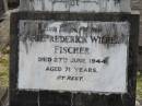 Carl Frederick Wilhelm FISCHER
27 Jun 1944, aged 71
Eagleby Cemetery, Gold Coast City