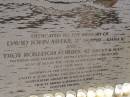 
David John MEEKE,
Troy Roxleigh FORBES;
(aged 37 and 42 lost at sea OctNov 2005)
children Lachy and Toby MEEKE, Mitch and Ashley FORBES
wives Tracey MEEKE and Barbera FORBES

Meeke, skipper of Kiana II, and Forbes, decky and mate, were professional fisherman from Ceduna and Streaky Bay.
They were lost at sea in the Great Australian Bight OctNov 2005.

Eucla willage,
Nullarbor Plain,
Eyre Highway,
Western Australia
