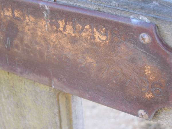 Doris May Ballie ?  | d:4 Jan 1996  |   | Margaret Ann Mortiss  | d: 27 Feb 2006  |   | 47  | Exmouth Cemetery, WA  |   |   | 