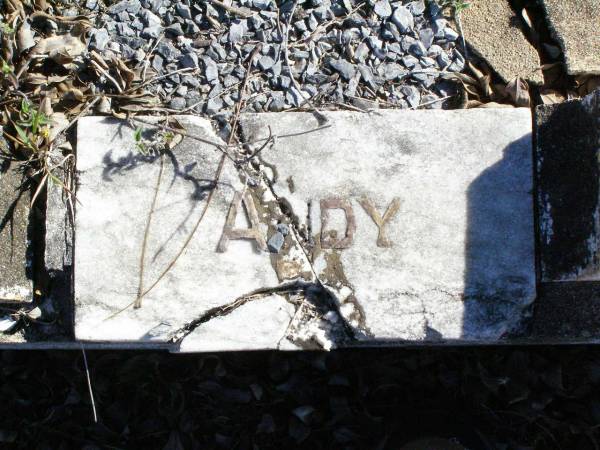 Frederick HECK, father,  | died 27 Oct 1941 aged 82 years;  | Jessie HECK, mother,  | died 4 Dec 1943 aged 77 years;  | Andrew (Andy) HECK, son brother,  | died 27 April 1913 aged 22 years;  | Fernvale General Cemetery, Esk Shire  | 