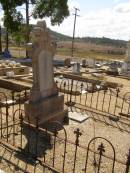 Johann JANNUSCH,
native of Germany,
born 15 Oct 1843,
died 26 Oct 1912;
Maria Franciske JANNUSCH,
native of Germany,
died 11 Feb 1924 aged 91 years;
Glencoe Bethlehem Lutheran cemetery, Rosalie Shire