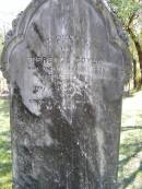 Terence DOYLE,
died 8 March 1889 aged 62 years,
erected by wife M. DOYLE;
Gleneagle Catholic cemetery, Beaudesert Shire