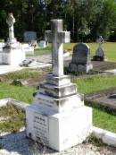 Charles Alfred BEETHAM,
died 21 Aug 1929 aged 72 years;
Theresa BEETHAM,
died 28 Aug 1945;
Marian Evelyn BEETHAM,
died 23 May 1962;
Gleneagle Catholic cemetery, Beaudesert Shire