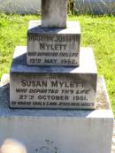 Martin Joseph MYLETT,
died 13 May 1952;
Susan MYLETT,
died 27 Oct 1951;
Gleneagle Catholic cemetery, Beaudesert Shire