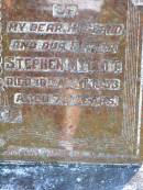 Ann MYLETT, mother,
died 1 Aug 1974 aged 92 years;
Stephen MYLETT, husband father,
died 10 April 1953 aged 72 years;
Gleneagle Catholic cemetery, Beaudesert Shire