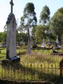 Michael DWYER,
husband of Mary DWYER,
born County Limerick Ireland 4 Nov 1838,
died 7 Jan 1910 aged 71 years,
erected by wife, family, brother Denis;
Mary, wife,
died 15 Dec 1919 aged 66 years;
Denis, brother,
died 30 May 1919 aged 84 years;
Gleneagle Catholic cemetery, Beaudesert Shire