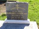 Margaret Ellen PLUNKETT (Nan), mother,
died 5 Feb 1983;
Gleneagle Catholic cemetery, Beaudesert Shire