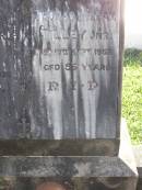 Francis Edward TILLEY,
died 11 Jan 1936 aged 37 years;
Thomas William TILLEY junior,
died 12 Sept 1953 aged 59 years;
Gleneagle Catholic cemetery, Beaudesert Shire