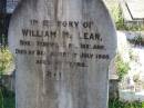 William MCLEAN,
born Fermoy Cork Ireland,
died Beaudesert 17 July 1920 aged 72 years;
Gleneagle Catholic cemetery, Beaudesert Shire