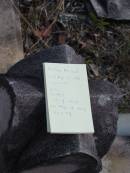 
William MEIKLE
died 31 Aug 1890
aged 72

Mary 
wife of above
Died May 14 1989
aged 79

Goodna General Cemetery, Ipswich.

