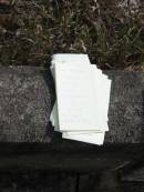 
John HAMMOND died 19 Aug 1911 aged 50
daughter Betty HAMMOND died 11 July 1933 aged 23;
infants Robert, Mary;
Goodna General Cemetery, Ipswich.
