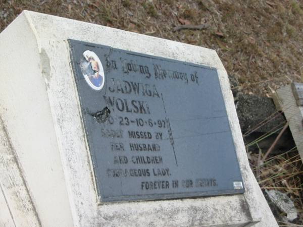 Jadwiga WOLSKI  | 23 Oct 97  |   | Goodna General Cemetery, Ipswich.  |   | 