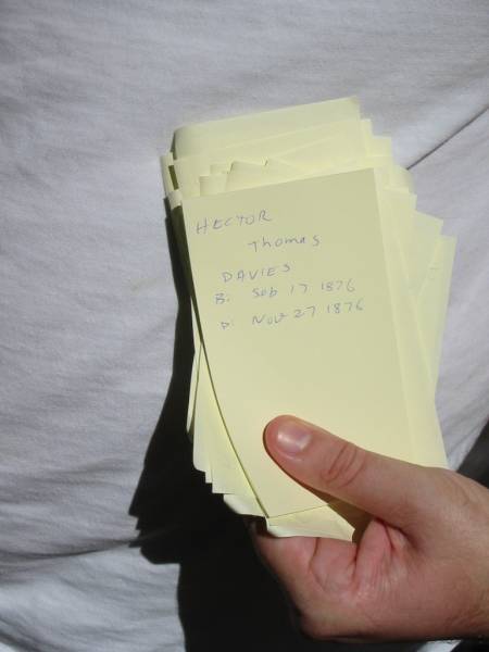 Hector Thomas DAVIES, born 17 Sept 1876 died 27 Nov 1876;  | Goodna General Cemetery, Ipswich.  | 