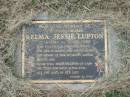 
Relma Jessie LUPTON,
mother,
27-11-1912 - 15-07-2003;
Goomeri cemetery, Kilkivan Shire
