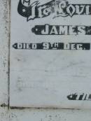 
James E. ANDERSON,
died 9 Dec 1952 aged 67 years;
Irene M. ANDERSON,
died 6 Feb 1987 ageed 76 years;
Goomeri cemetery, Kilkivan Shire
