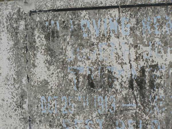 Joseph John TURNER,  | 25 Oct 1913 - 22 Jan 1983;  | Goomeri cemetery, Kilkivan Shire  | 