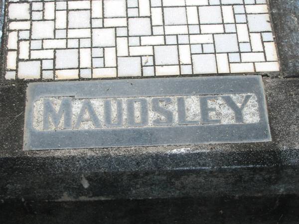 Lily MAUDSLEY,  | wife mother,  | died 12 March 1971 aged 80 years;  | Garnet MAUDSLEY,  | father,  | died 26 March 1974 aged 86 years;  | Goomeri cemetery, Kilkivan Shire  | 