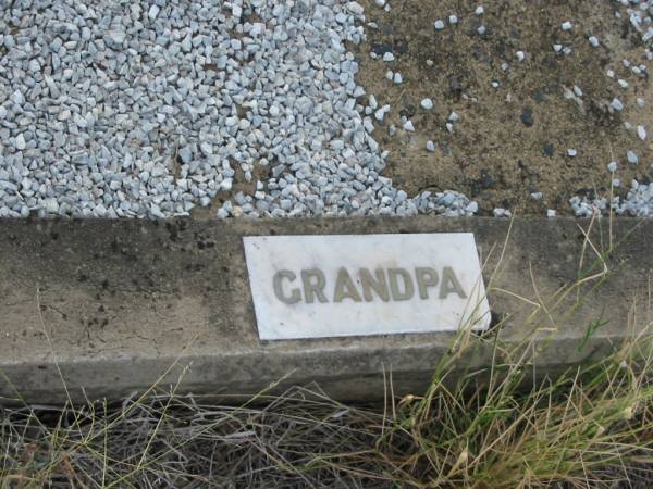 Henry AYRIS,  | grandpa,  | died 28 Sept 1912 aged 69 years;  | Emma M. MAJOR,  | died 27 Feb 1928? aged 28 years;  | Greenmount cemetery, Cambooya Shire  | 