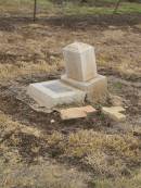 John (Cranky Jack) SLATERY,
died Woodlawn Greenmount 8 April 1924
aged 90 (92?) years,
servant of the ALLEN family over 50? years;
Greenmount cemetery, Cambooya Shire