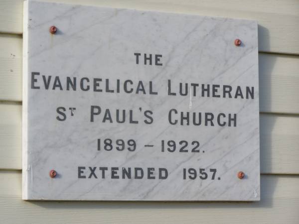 Greenwood St Pauls Lutheran cemetery, Rosalie Shire  | 