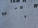 Pastor C.W. KEMPE,
born 24 Aug 1888,
died 13 December 1914;
Greenwood St Pauls Lutheran cemetery, Rosalie Shire