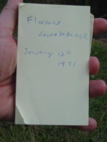 Florence Laura WALKER  | 12 Jan 1931  |   | St Matthew's (Anglican) Grovely, Brisbane  | 