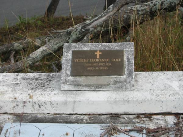 Violet Florence COLE  | 21 Jul 1982  | 88 yrs  |   | St Matthew's (Anglican) Grovely, Brisbane  | 