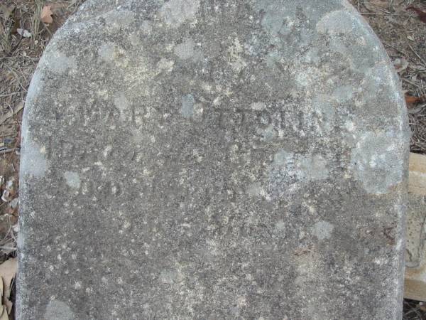 Mary Ottoline Ida ?? GROEBEN?;  | Haigslea Lawn Cemetery, Ipswich  |   | Research Contact: Robyn McMullen mcmullro@gmail.com  | Mary Ottoline Ida Walker Von Der Groeben, died 26 Mar 1884, aged 7 months  |   | 
