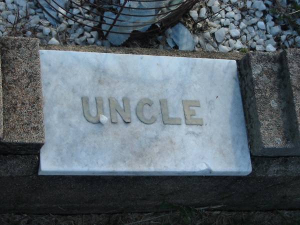 James BROWN  | d: 22 Apr 1931, aged 77  | Mary BROWN  | d: 24 Jan 1939, aged 73  | Robert BROWN (uncle Bob)  | d: 2 May 1931, aged 69  |   | Harrisville Cemetery - Scenic Rim Regional Council  | 