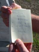 Albertine Heinriette ZISCHKE, born Cholk 1 Nov 1837?, died 21 Oct 1882?;
St Pauls Lutheran Cemetery, Hatton Vale, Laidley Shire