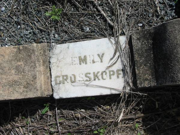 Emily GROSSKOPF;  | St Paul's Lutheran Cemetery, Hatton Vale, Laidley Shire  | 