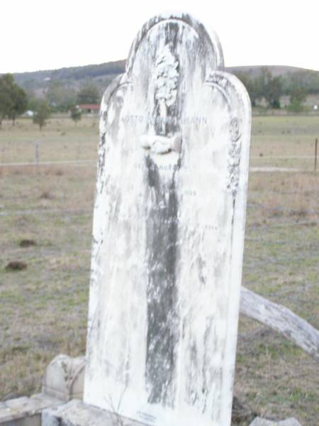 Otto BURCHMANN  | b: 5 Nov 1876  | d: 30 Jun 1909  | Old Hatton Vale (Apostolic) Cemetery  |   | 