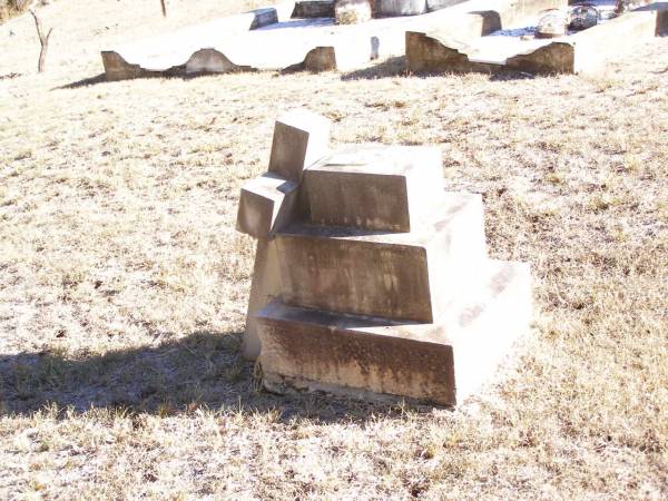 John O'NEILL, husband? of Norah O'NEILL,  | native of ?? Ireland,  | died 1? Oct 1913? aged 51? years;  | Helidon Catholic cemetery, Gatton Shire  |   | 