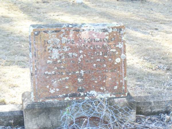 Thomas CUDDIHY,  | died 19 May 1932 aged 55 years;  | Margaret CUDDIHY,  | died 20 Feb 1948 aged 76 years;  | Helidon Catholic cemetery, Gatton Shire  | 