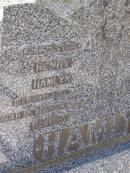 
Henry HAMLYN,
father,
died 19 Aug 1948 aged 85 years 8 months;
Martha Colclough HAMLYN,
mother,
died 5 May 1939 aged 78 years 11 months;
Helidon General cemetery, Gatton Shire
