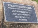
William WRIGHT,
husband father,
died 17 Nov 1955 aged 83 years;
Sarah WRIGHT,
mother,
died 12 August 1966 aged 91 years 2 months;
Helidon General cemetery, Gatton Shire
