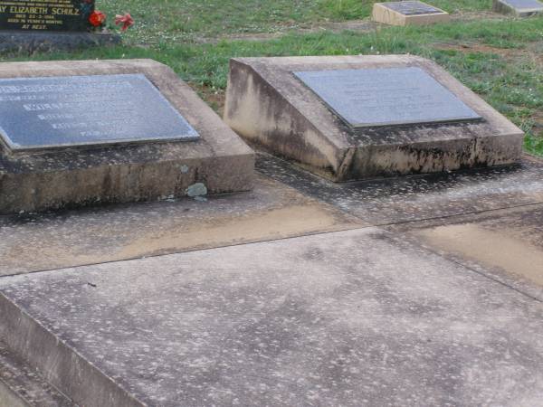 William WRIGHT,  | husband father,  | died 17 Nov 1955 aged 83 years;  | Sarah WRIGHT,  | mother,  | died 12 August 1966 aged 91 years 2 months;  | Helidon General cemetery, Gatton Shire  | 