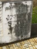 Alice STELEY,
mother,
died 5 June 1956 aged 68 years;
Joseph O. STELEY,
father,
died 5 Feb 1970 aged 80 years;
Howard cemetery, City of Hervey Bay