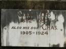 Chas MOSS,
1882-1957;
Chas,
son,
1905 - 1924;
Howard cemetery, City of Hervey Bay