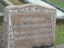 William PIGGIN,
died 20 Nov 1924 aged 65 years;
Annie Maud,
wife,
died 20 July 1944 aged 82 years 5 months;
Howard cemetery, City of Hervey Bay