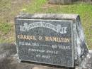Garrick P. HAMILTON,
died 21 Aug 1963 aged 60 years,
uncle;
Howard cemetery, City of Hervey Bay