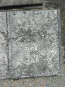 Roy Francis WHITBY,
died January 1928 aged 2 years;
Howard cemetery, City of Hervey Bay