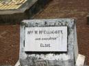 Mrs W. MCELLIGOTT;
Elsie,
daughter;
Howard cemetery, City of Hervey Bay